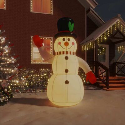 VIDAXL Pupazzo Di Neve Gonfiabile Con Led 240 Cm VIDAXL Pupazzo Di Neve Gonfiabile Con Led 240 Cm