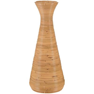 BELIANI Vaso Decorativo In Rattan Intrecciato 70 Cm Naturale Nidri BELIANI Vaso Decorativo In Rattan Intrecciato 70 Cm Naturale Nidri