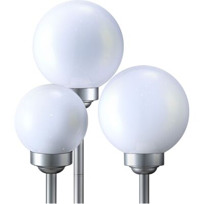 ETC-SHOP - 3Spheres Solar Lights - Bianco - Solar Light Set ETC-SHOP - 3Spheres Solar Lights - Bianco - Solar Light Set