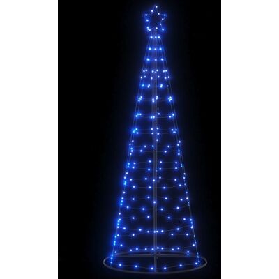 VIDAXL Albero Di Natale A Led 200 Led Blu 180 Cm VIDAXL Albero Di Natale A Led 200 Led Blu 180 Cm