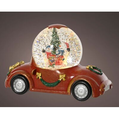 Kaemingk Decorazione Natalizia Automobile Rossa Con Palla Effetto Neve Kaemingk Decorazione Natalizia Automobile Rossa Con Palla Effetto Neve