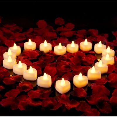 OEM Set Di 24 Candeline A Led A Forma Di Cuore, Perfette Per Proposte Di Matrimonio, Anniversari, Serate Romantiche Speciali E Decorazioni Per Tavoli Di Matrimoni E Compleanni. OEM Set Di 24 Candeline A Led A Forma Di Cuore, Perfette Per Proposte Di Matrimonio, Anniversari, Serate Romantiche Speciali E Decorazioni Per Tavoli Di Matrimoni E Compleanni.