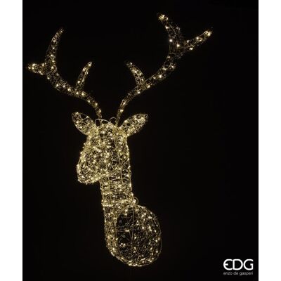 EDG Enzo De Gasperi Decoro Renna Pearls Natale 300 Microled H 90 Cm L 90 Cm L 35 I44 Light Gold EDG Enzo De Gasperi Decoro Renna Pearls Natale 300 Microled H 90 Cm L 90 Cm L 35 I44 Light Gold