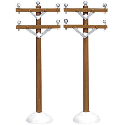 LEMAX Telephone Poles Set Of 2 Cod. 64461 LEMAX Telephone Poles Set Of 2 Cod. 64461