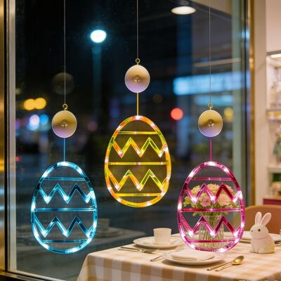 AULEDIO Set Da 3 Ghirlande Led Uova Di Pasqua E Coniglio Luminoso – Decorazione Festiva Per Interno E Atmosfera Per Feste, 3 Uova Di Pasqua AULEDIO Set Da 3 Ghirlande Led Uova Di Pasqua E Coniglio Luminoso – Decorazione Festiva Per Interno E Atmosfera Per Feste, 3 Uova Di Pasqua