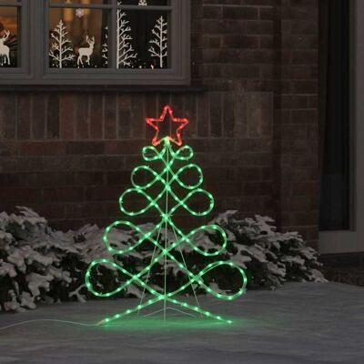VIDAXL Luci A Forma Di Albero Di Natale Multicolore 78 X 58 Cm VIDAXL Luci A Forma Di Albero Di Natale Multicolore 78 X 58 Cm