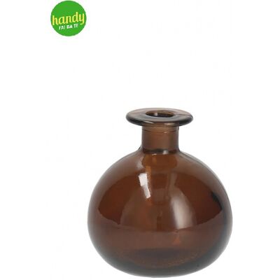 H&H Vaso Sfera In Vetro Riciclato Marrone 12 Cm H&H Vaso Sfera In Vetro Riciclato Marrone 12 Cm