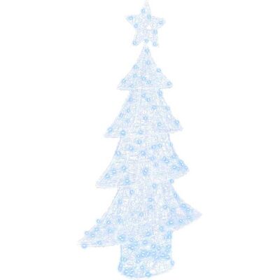 VIDAXL Albero Di Natale Con 160 Led Bianco Freddo 150 Cm Acrilico VIDAXL Albero Di Natale Con 160 Led Bianco Freddo 150 Cm Acrilico