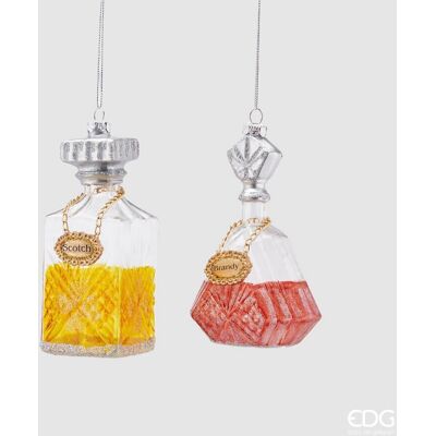 EDG Enzo De Gasperi Decorazione Di Natale Bottiglie Liquore Ass. H 13 Cm Vetro Multicolor 1 Pz EDG Enzo De Gasperi Decorazione Di Natale Bottiglie Liquore Ass. H 13 Cm Vetro Multicolor 1 Pz