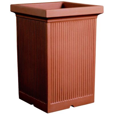 ELBI - Pilone Alto Resina Millerighe 41 Cm. Terracotta ELBI - Pilone Alto Resina Millerighe 41 Cm. Terracotta