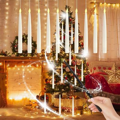 Neptune 20 Candele Led Galleggianti, Candele Sospese Con Bacchetta Magica Con Telecomando, Candele Magiche Sospese, Candele Magiche Galleggianti, Per Natale Neptune 20 Candele Led Galleggianti, Candele Sospese Con Bacchetta Magica Con Telecomando, Candele Magiche Sospese, Candele Magiche Galleggianti, Per Natale