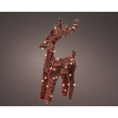 Kaemingk Renna Rossa Luminosa Con Microled Bianco Caldo Per Interni 55 Cm Kaemingk Renna Rossa Luminosa Con Microled Bianco Caldo Per Interni 55 Cm