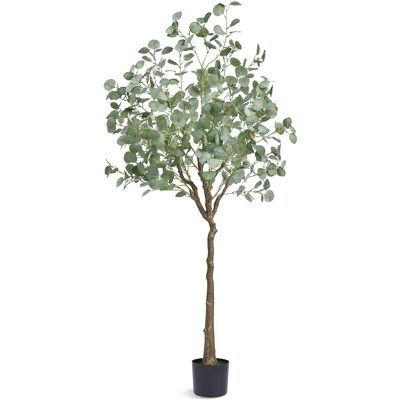 VEVOR Albero Artificiale, 181 Cm Alta Albero Eucalipto Pianta Finta Realistica Con Vaso Φ170x145 Mm, Materiale Pe Sicuro E Protezione Antiribaltamento Decorazione Per Casa Ufficio Interni Ed Esterni VEVOR Albero Artificiale, 181 Cm Alta Albero Eucalipto Pianta Finta Realistica Con Vaso Φ170x145 Mm, Materiale Pe Sicuro E Protezione Antiribaltamento Decorazione Per Casa Ufficio Interni Ed Esterni