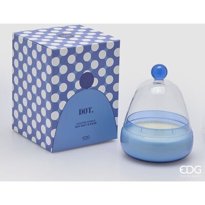 EDG Enzo De Gasperi Candela Dot A Cupola H 17,2 Cm D 12 Cm Sea Salt Sage EDG Enzo De Gasperi Candela Dot A Cupola H 17,2 Cm D 12 Cm Sea Salt Sage