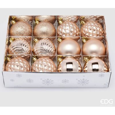 EDG Enzo De Gasperi Addobbo Natale Palla Decomix D 10 Cm Cf 12 Pz Rose Gold EDG Enzo De Gasperi Addobbo Natale Palla Decomix D 10 Cm Cf 12 Pz Rose Gold