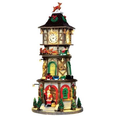 LEMAX Campanile Di Natale Villaggio Di Natale 45735 - Giostrina Natalizia Christmas Clock Tower LEMAX Campanile Di Natale Villaggio Di Natale 45735 - Giostrina Natalizia Christmas Clock Tower