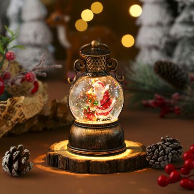 SIENTICE Decorazione Natalizia A Led, Lanterna Di Babbo Natale, Sfera Di Cristallo Natalizia, Regalo Di Natale Per Interni SIENTICE Decorazione Natalizia A Led, Lanterna Di Babbo Natale, Sfera Di Cristallo Natalizia, Regalo Di Natale Per Interni