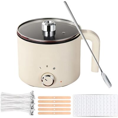 Neptune Vaso Per Cera Per Candele - 1,8 L - Vaso Intelligente Per La Creazione Di Candele Fai Da Te - Include Stoppini, Adesivi Per Stoppini E Cucchiaio Per Mescolare Neptune Vaso Per Cera Per Candele - 1,8 L - Vaso Intelligente Per La Creazione Di Candele Fai Da Te - Include Stoppini, Adesivi Per Stoppini E Cucchiaio Per Mescolare