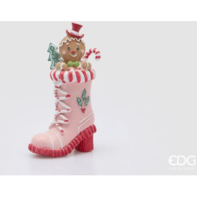 EDG Enzo De Gasperi Decoro Di Natale Scarpa Candy H 22 Cm L 13 Cm L 8,5 Cm Rosa Mix EDG Enzo De Gasperi Decoro Di Natale Scarpa Candy H 22 Cm L 13 Cm L 8,5 Cm Rosa Mix