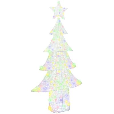 VIDAXL Albero Di Natale Con 240 Led Multicolore 180 Cm Acrilico VIDAXL Albero Di Natale Con 240 Led Multicolore 180 Cm Acrilico