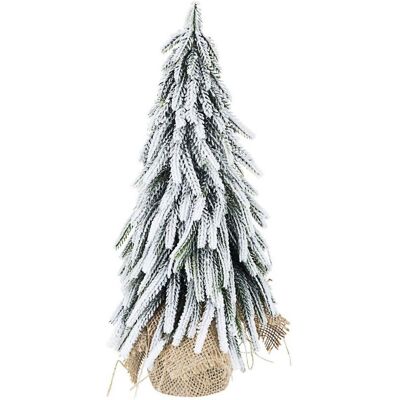 BIZZOTTO Albero Di Natale 'pino Cimone' Innevato, In Pe E Base In Juta, 35 Cm BIZZOTTO Albero Di Natale 'pino Cimone' Innevato, In Pe E Base In Juta, 35 Cm