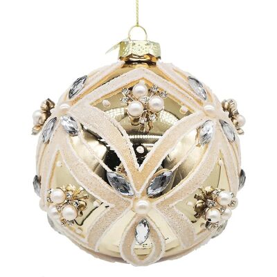 BIZZOTTO Sfera Decorativa Extravagance In Vetro Oro Ø10 Cm BIZZOTTO Sfera Decorativa Extravagance In Vetro Oro Ø10 Cm