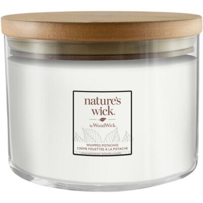 OEM Candela Nature's Wick Di Woodwick Al Pistacchio Montato, 433 G OEM Candela Nature's Wick Di Woodwick Al Pistacchio Montato, 433 G