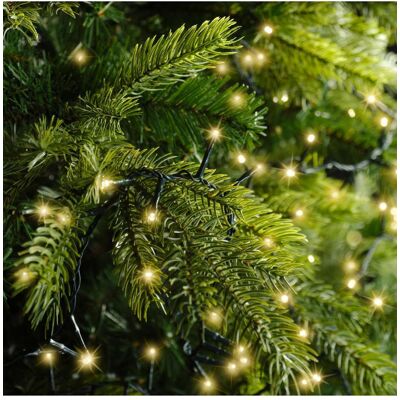 LUMINEO Luci Natalizie Per Esterni - Led Oro - Cavo Verde - 2250cm LUMINEO Luci Natalizie Per Esterni - Led Oro - Cavo Verde - 2250cm