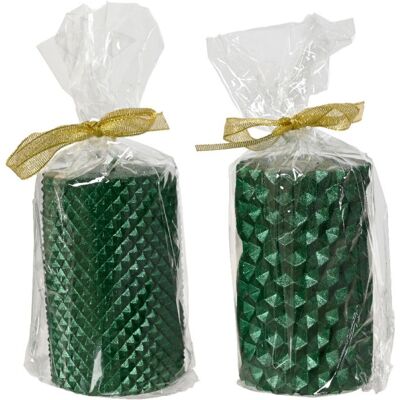 Kaemingk Candela Verde Pillar Metallizzata E Glitterata 10 Cm 2 Assortimenti Prezzo Cad Kaemingk Candela Verde Pillar Metallizzata E Glitterata 10 Cm 2 Assortimenti Prezzo Cad