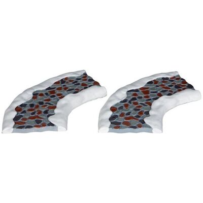 LEMAX Stone Road - Curved Set Of 2 Cod. 34663 LEMAX Stone Road - Curved Set Of 2 Cod. 34663