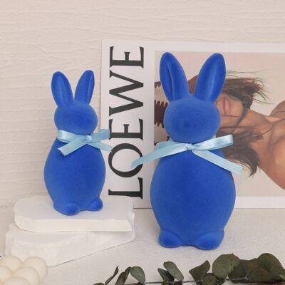 AULEDIO Decorazione Pasqua Interni – Set Conigli Tavola & Festa Blu Reale 14x6.5x7cm AULEDIO Decorazione Pasqua Interni – Set Conigli Tavola & Festa Blu Reale 14x6.5x7cm