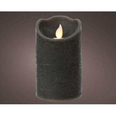 LUMINEO Candela Led Grigia - Eleganza E Atmosfera Calda - 7,5x12,5 Cm LUMINEO Candela Led Grigia - Eleganza E Atmosfera Calda - 7,5x12,5 Cm