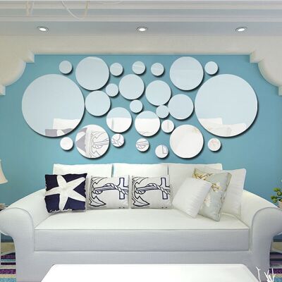 OEM Specchio Da Parete Da 15 Cm Con 26 Cerchi, Matrice Di Punti 3d Rotonda Per Soggiorno, Camera Da Letto, Sfondo Tv, Decorazione Murale, Adesivo A Specchio Argento -crezuo OEM Specchio Da Parete Da 15 Cm Con 26 Cerchi, Matrice Di Punti 3d Rotonda Per Soggiorno, Camera Da Letto, Sfondo Tv, Decorazione Murale, Adesivo A Specchio Argento -crezuo