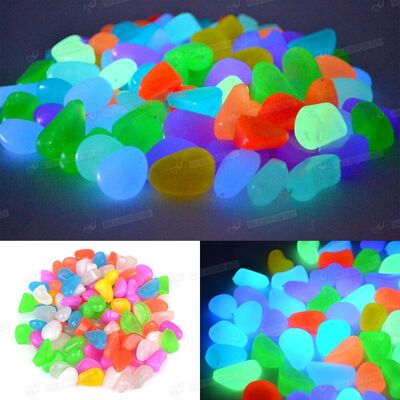 STICKERSLAB Sassi Luminosi In Resina Fotoluminescente Multicolor Per Arredo Numero Pezzi - 100 Sassolini STICKERSLAB Sassi Luminosi In Resina Fotoluminescente Multicolor Per Arredo Numero Pezzi - 100 Sassolini