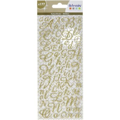 ARTEMIO Con 177 Pezzi Alfabeto Disegno , Oro ARTEMIO Con 177 Pezzi Alfabeto Disegno , Oro