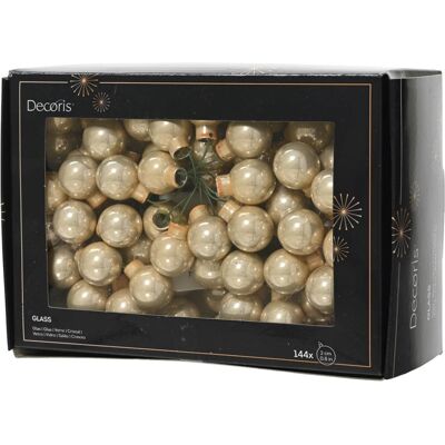 Kaemingk Palline In Vetro Per Albero Di Natale Decorazione Natalizia Da Ø 2 Cm , Confezione Da 144 Pezzi -champagne Lucido Kaemingk Palline In Vetro Per Albero Di Natale Decorazione Natalizia Da Ø 2 Cm , Confezione Da 144 Pezzi -champagne Lucido