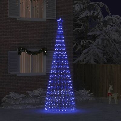 VIDAXL Albero Di Natale Led Con Picchetti Per Il Terreno Blu 400 Cm VIDAXL Albero Di Natale Led Con Picchetti Per Il Terreno Blu 400 Cm