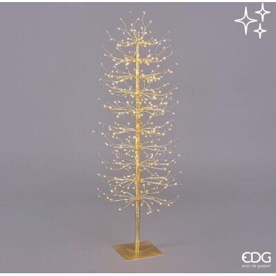 EDG Enzo De Gasperi Faggio Con Base 400 Led Di Natale H 120 Cm D 40 Cm Gold EDG Enzo De Gasperi Faggio Con Base 400 Led Di Natale H 120 Cm D 40 Cm Gold