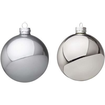 Kaemingk Palline In Vetro Per Albero Di Natale Argento Decorazione Natalizia -24 Palline Da Ø 2.5 Cm Kaemingk Palline In Vetro Per Albero Di Natale Argento Decorazione Natalizia -24 Palline Da Ø 2.5 Cm
