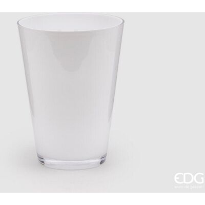 EDG Enzo De Gasperi Vaso Svasato H 26 Cm D 20 Cm 5 Mm Nida White Natale EDG Enzo De Gasperi Vaso Svasato H 26 Cm D 20 Cm 5 Mm Nida White Natale