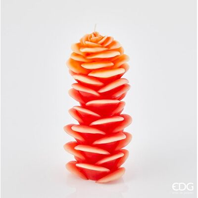 EDG Enzo De Gasperi Candela Ginger H 22 Cm D 10 Cm Arancione Rosso EDG Enzo De Gasperi Candela Ginger H 22 Cm D 10 Cm Arancione Rosso