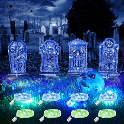 Neptune Tomba Di Halloween, 4 Pezzi Di Lapidi, Decorazione Per Feste In Stile Casa Stregata Neptune Tomba Di Halloween, 4 Pezzi Di Lapidi, Decorazione Per Feste In Stile Casa Stregata