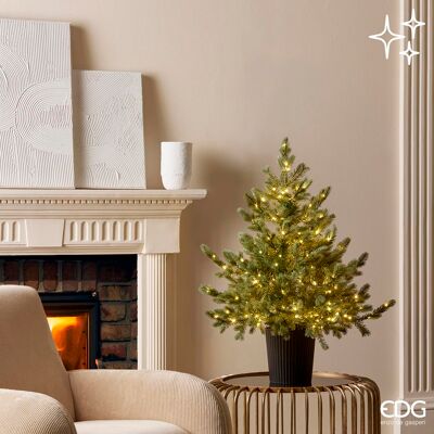 BIZZOTTO Edg Albero Di Natale Pino Argentato 240led H90 D85 BIZZOTTO Edg Albero Di Natale Pino Argentato 240led H90 D85