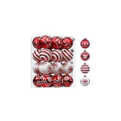 OEM Set Di 24 Palline Decorative Per Albero Di Natale, Perfette Da Appendere A Feste E Matrimoni - Crezuo OEM Set Di 24 Palline Decorative Per Albero Di Natale, Perfette Da Appendere A Feste E Matrimoni - Crezuo