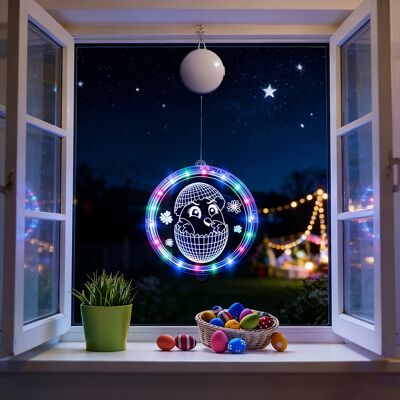AULEDIO Decorazione Pasquale Sospensione Con Coniglio E Uova Con Luce Led Multicolore – Ghirlanda Luminosa Per Finestra, Giardino E Terrazza (uovo Di Pasqua – 24 Cm) AULEDIO Decorazione Pasquale Sospensione Con Coniglio E Uova Con Luce Led Multicolore – Ghirlanda Luminosa Per Finestra, Giardino E Terrazza (uovo Di Pasqua – 24 Cm)