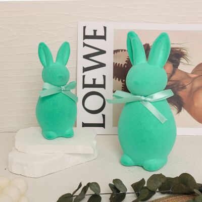 AULEDIO Decorazione Pasqua Interni – Set Conigli Tavola & Festa Ciano 14x6.5x7cm AULEDIO Decorazione Pasqua Interni – Set Conigli Tavola & Festa Ciano 14x6.5x7cm