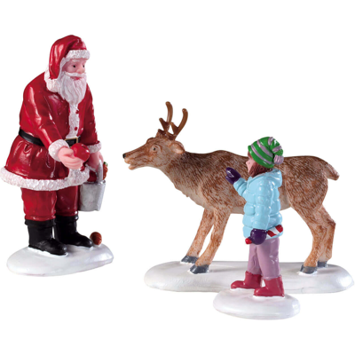 LEMAX Reindeer Goodies Set Of 3 - Set Di Dolcetti Per Renne, 3 Pezzi Per Villaggio Di Natale LEMAX Reindeer Goodies Set Of 3 - Set Di Dolcetti Per Renne, 3 Pezzi Per Villaggio Di Natale