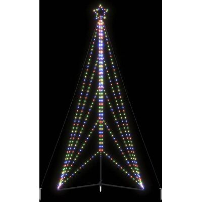 VIDAXL Albero Di Natale A Led 615 Led Colorato 404,5 Cm VIDAXL Albero Di Natale A Led 615 Led Colorato 404,5 Cm