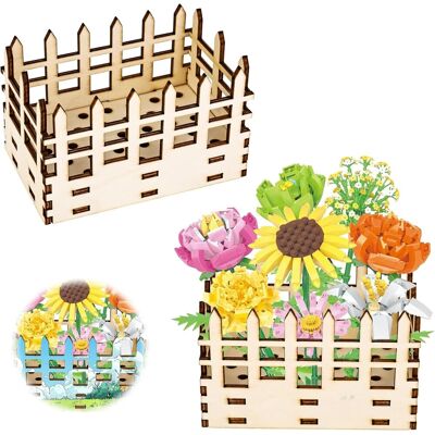 Neptune Vaso Per Fiori Per Lego, Espositore Per Recinzione In Legno, Per Bouquet Di Fiori Lego, Fiori Di Ciliegio, Girasoli, Tulipani Neptune Vaso Per Fiori Per Lego, Espositore Per Recinzione In Legno, Per Bouquet Di Fiori Lego, Fiori Di Ciliegio, Girasoli, Tulipani