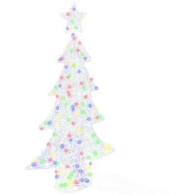 VIDAXL Albero Di Natale Con 160 Led Multicolore 150 Cm Acrilico VIDAXL Albero Di Natale Con 160 Led Multicolore 150 Cm Acrilico